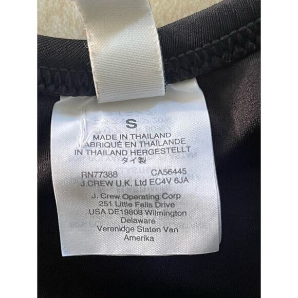 J Crew Swimsuit Womens Small Black One Shoulder Ruffle One Piece Swim Suit - Picture 4 of 8